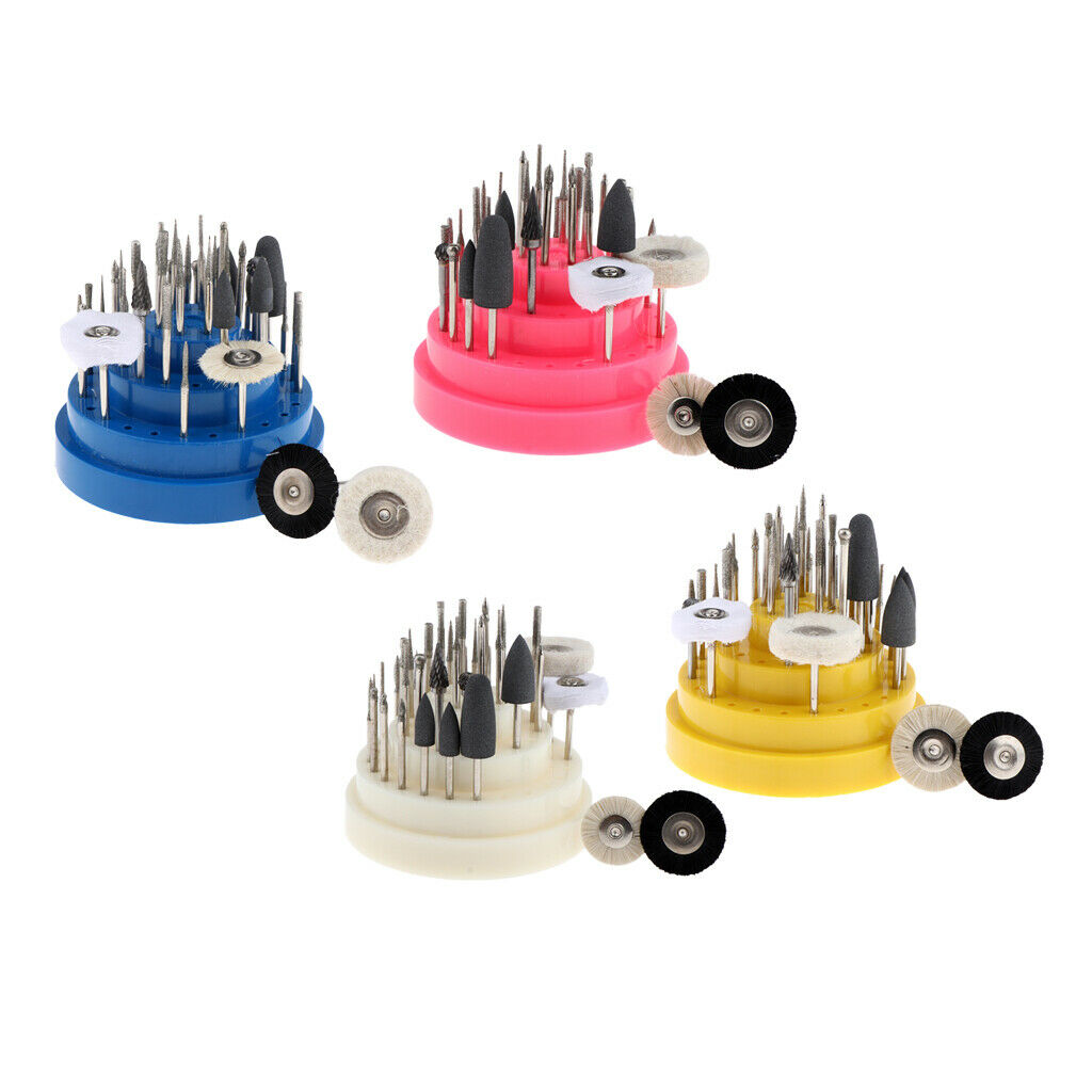 31Pcs Cuticle Clean Nail Drill Bits Set Carbide Nail Files Bit Grinding Head -