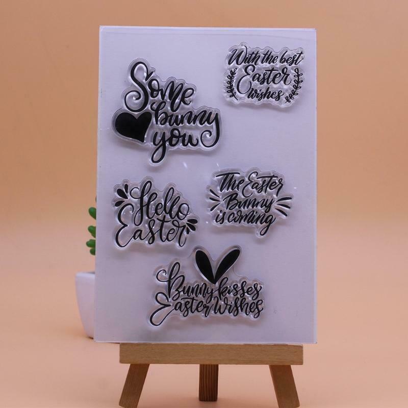Best Easter Wishes Silicone Clear Seal Stamp DIY Scrapbooking Embossing Photo