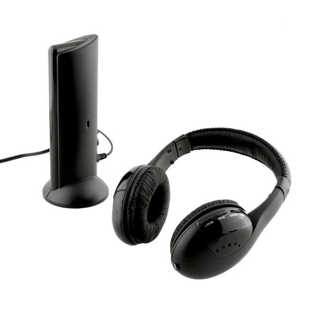 5 in 1 Wireless Headphone with FM Radio Stereo Headset Wireless Monitoring