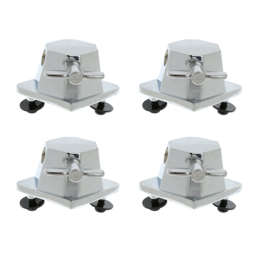 4x Tom Drum Bracket Holder Percussion Musical Repair Accessories Alloy 7x5cm