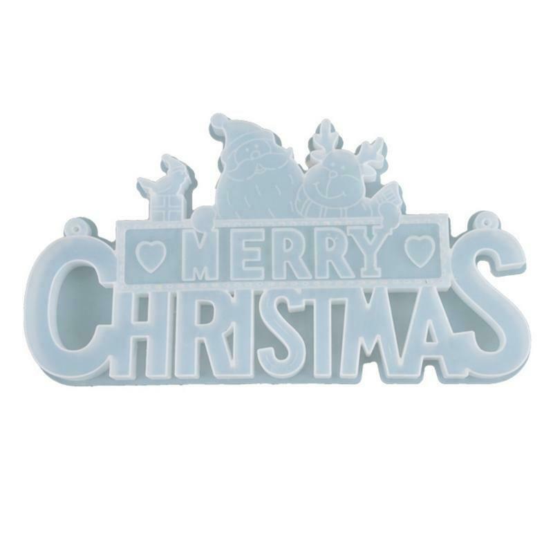 Christmas Letter Listing Decoration Silicone Mold for DIY Craft Jewelry Tool