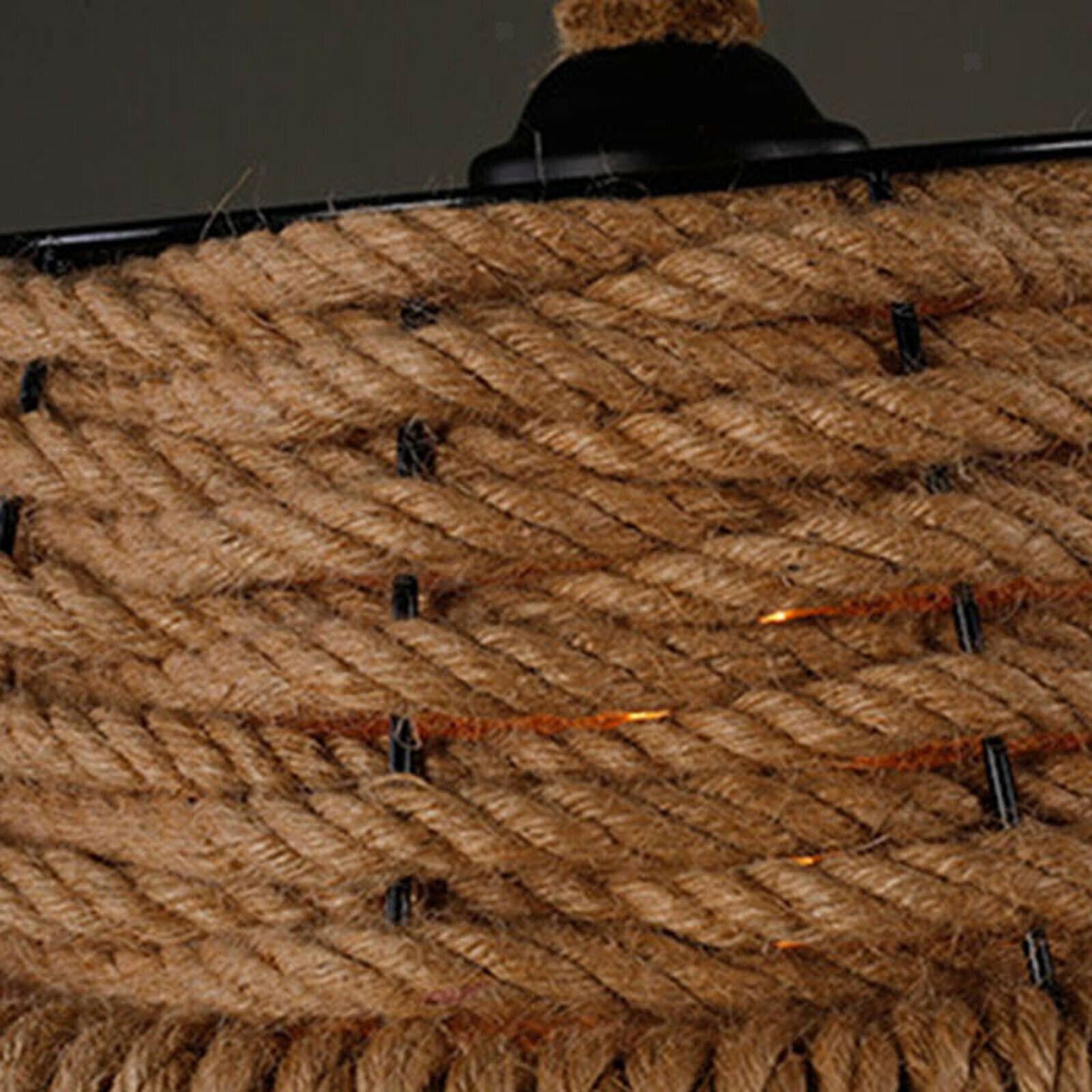 Novelty Hand-woven Pendant Ceiling Lamp Kitchen Restaurant Hotel Office Hanging
