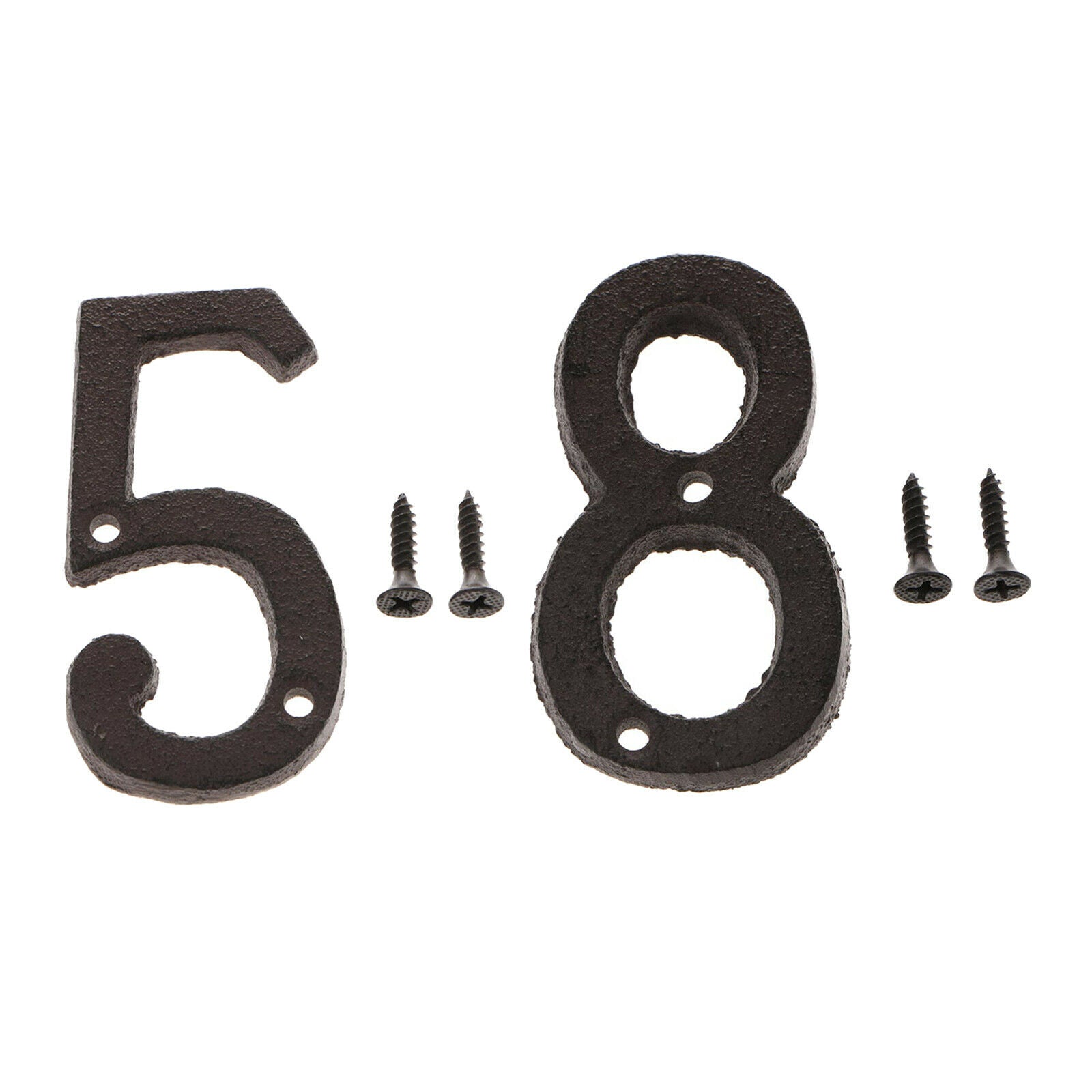 2x Iron Number Door Sign Plaque DIY Crafts House Sign Plaque House Decor