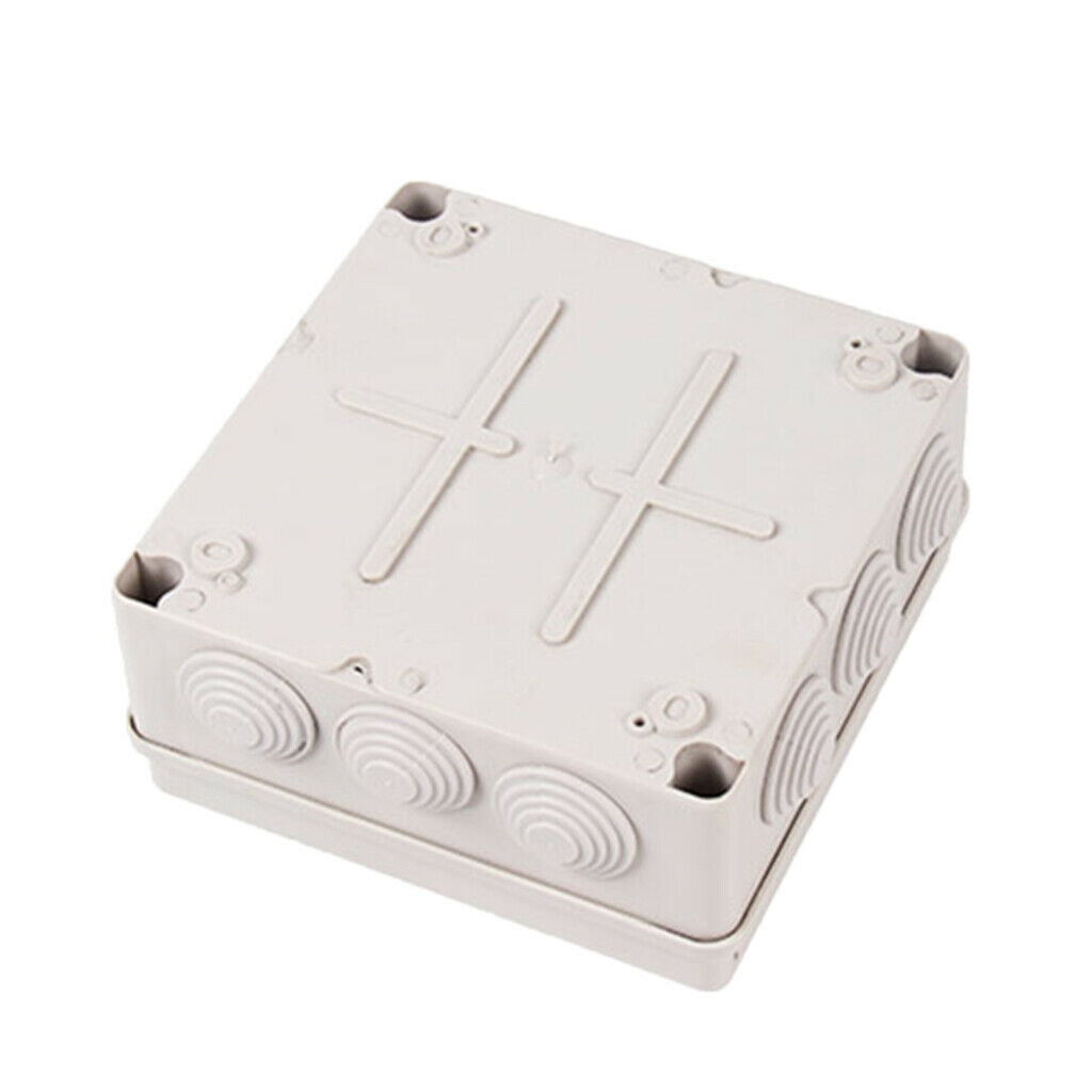 White Electronic Terminal Box ABS Waterproof 5.91x5.91x2.76 Inch