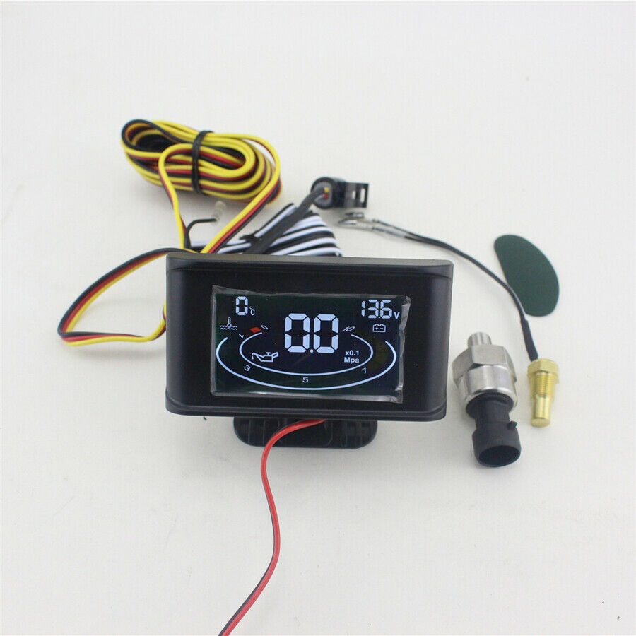 55mm*95mm*18mm Plastic Shell LCD Three-in-one Meter Digital Display with Sensors