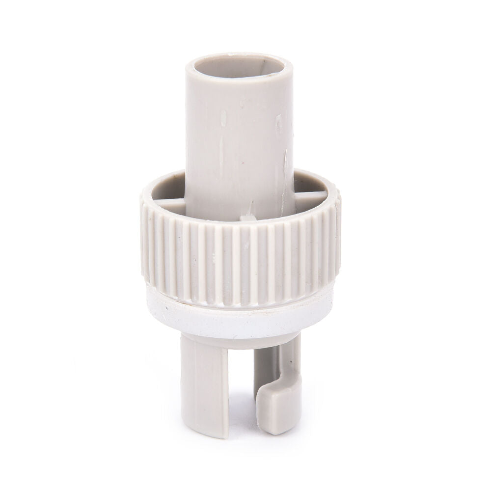 Light gray inflatable boat kayak air foot pump hose valve adapter accessor.l8