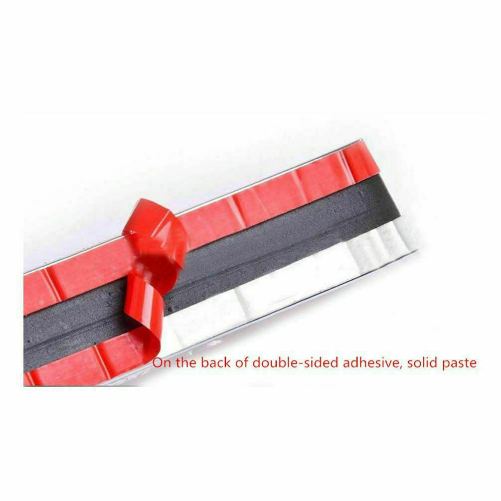 2.5M Car Bumper Door Edge Lip Guard Chrome Decor Protector Moulding Trim Strip