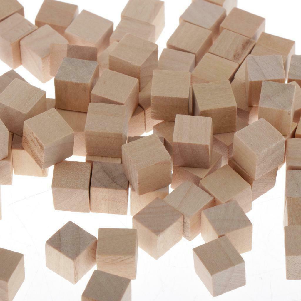 200Pcs Wooden Blank Dice Game Dice for DIY Decorating Craft Projects 10mm