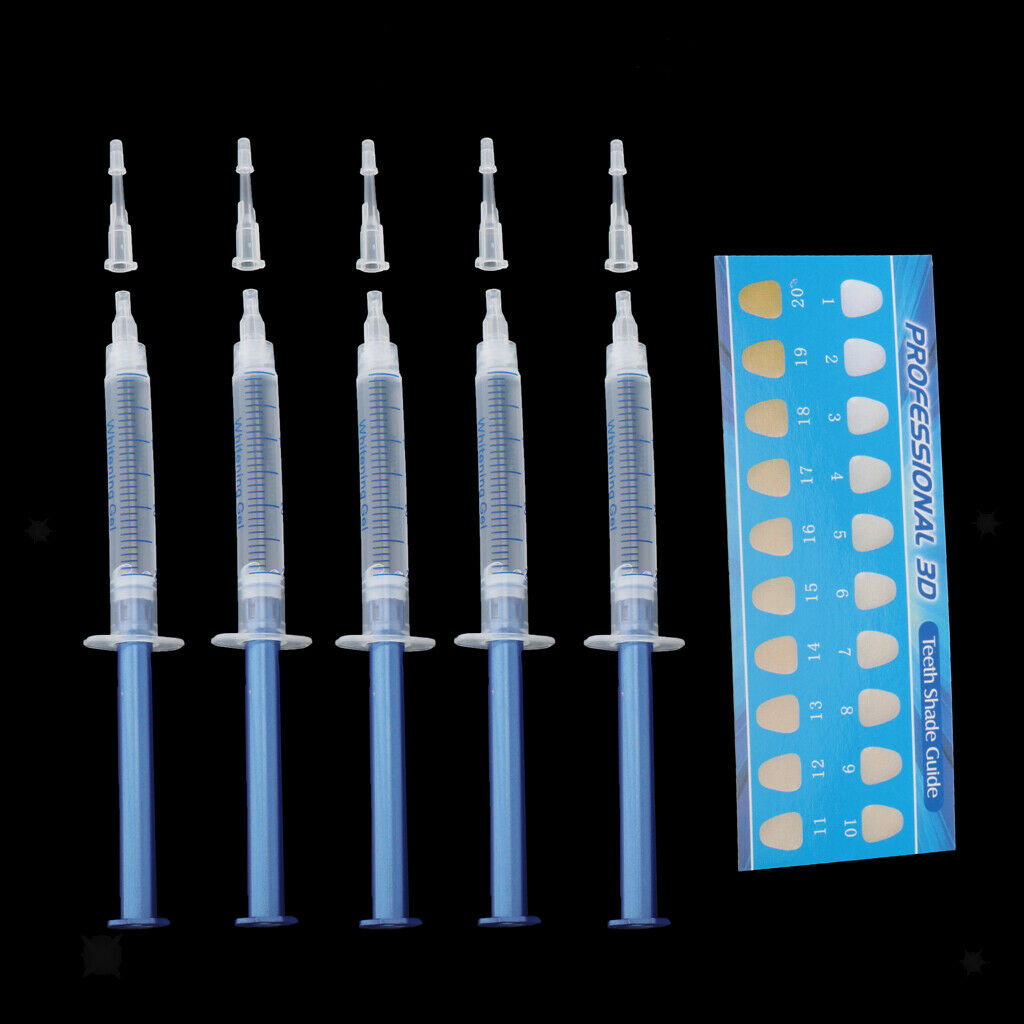 5 Pcs Pro Teeth Whitening Gel Bleach Strong Tooth Whitener  White Gel