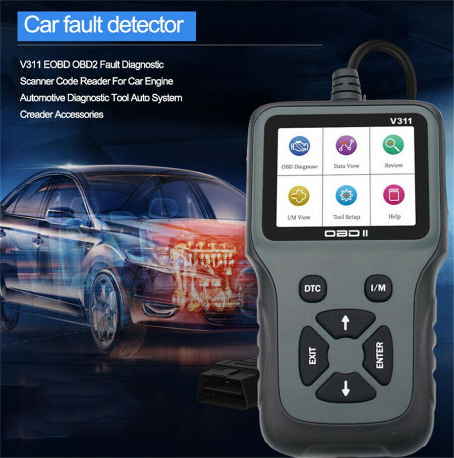 16-pin OBDII 16-pin OBDII Automotive Engine Fault Code Reader CAN Scan Tool