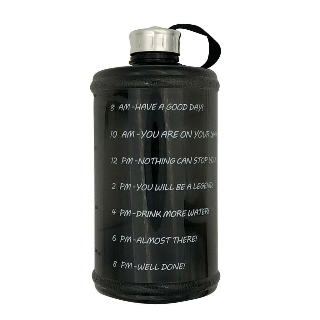 2x Water Bottle Leak-Proof Jug Outdoor Travel Hiking Sports 73 oz Blue Black