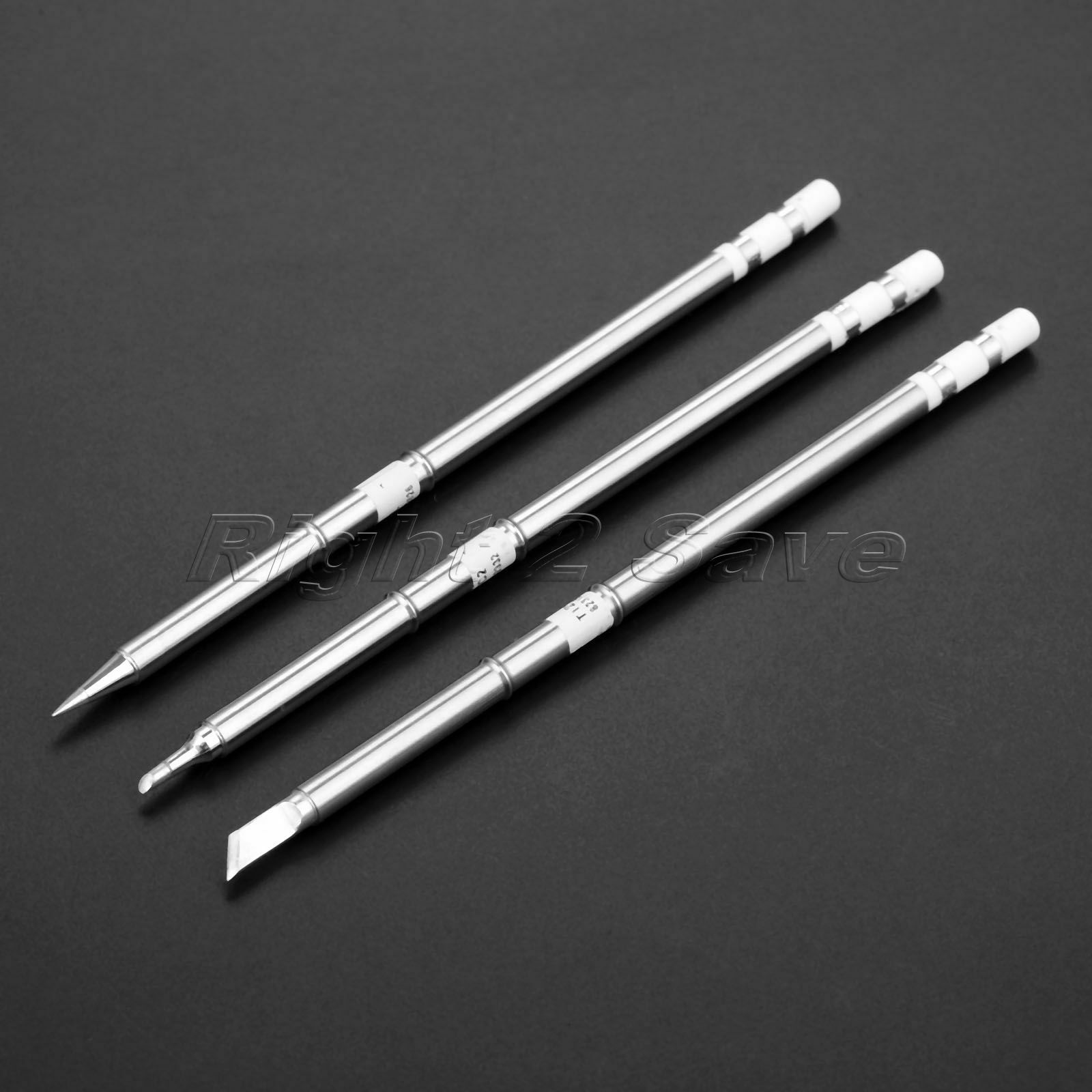 3pcs T12 Series T12-BC2 T12-K T12-BL Solder Iron Tips Fits Hakko Solder Station
