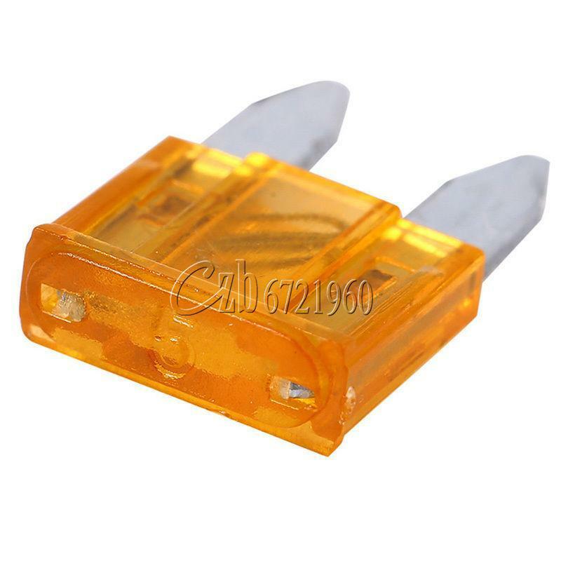120PCS Assorted Car Fuse Auto Truck SUV Fuses Mini Blade Fuse Kits 5-30 AMP CZ