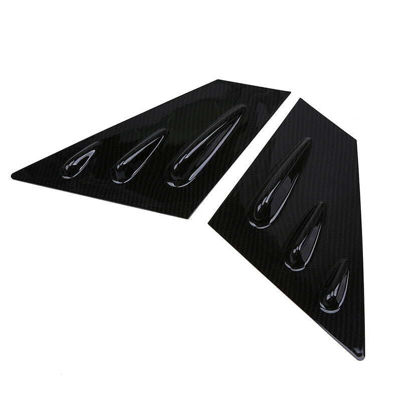 For Subaru WRX STi 2015-2020 Carbon Fiber Rear Window Louvers Shutter Cover Trim