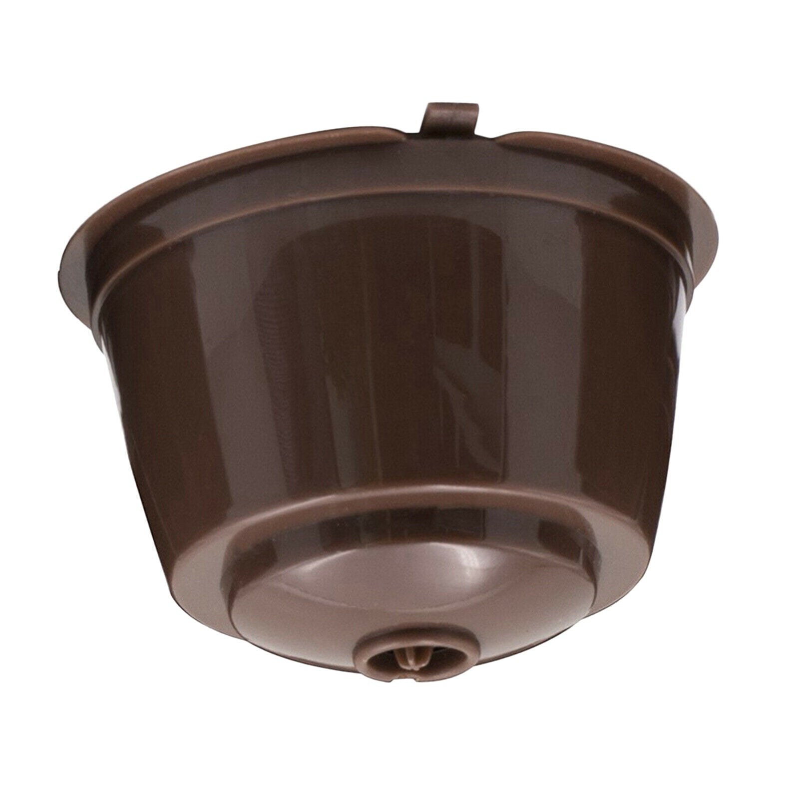 Refillable Reusable Coffee Capsule Pods Cups for Nescafe DolceGusto Brown