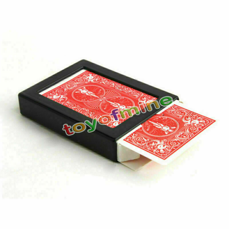 Vanishing Disappearing Deck Cards Magic Trick Box Close-Up With Frame