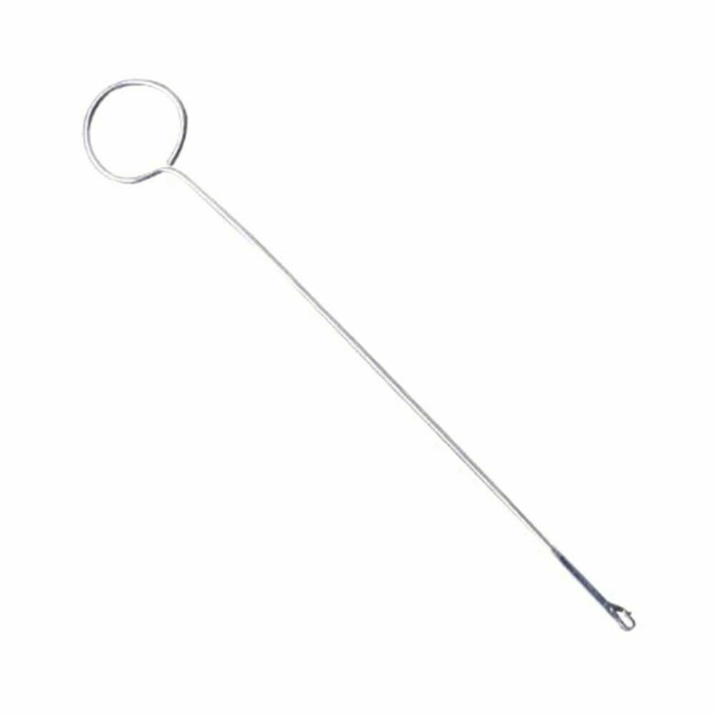 Portable Metal Loop Turner Hook With Latch For Turning Fabric Tubes NEW