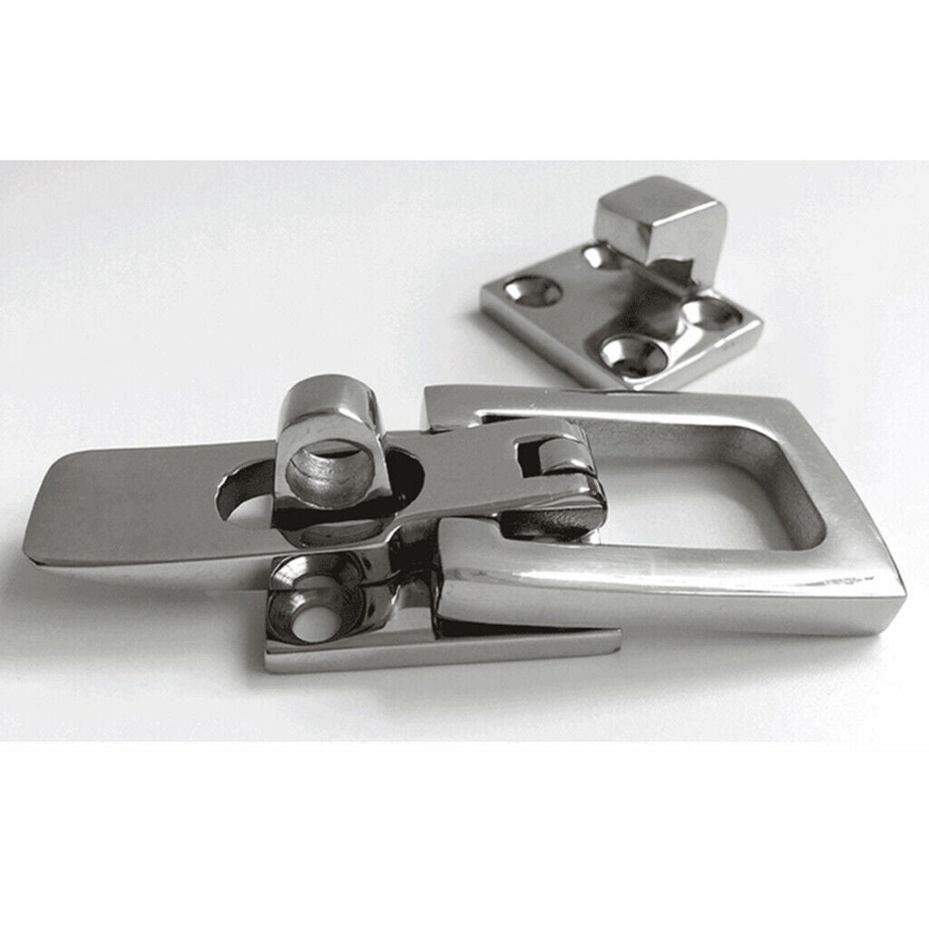 316 Stainless Steel Anti-Rattle Latch Boat Door Locker Length 70mm