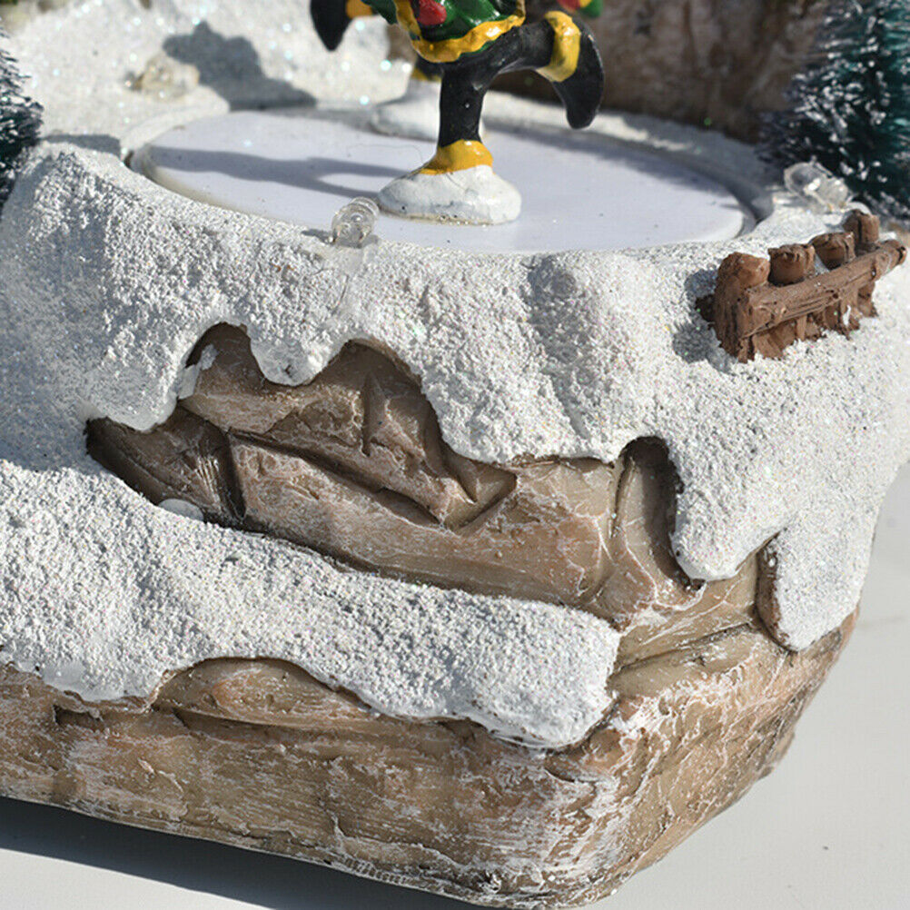 Christmas Snow House Village Decoration with Music LED Light  Home Decoration