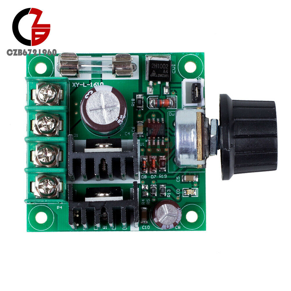 2PCS 10A PWM DC Motor Speed Switch Controller Voltage Regulator Dimmer 12V~40V
