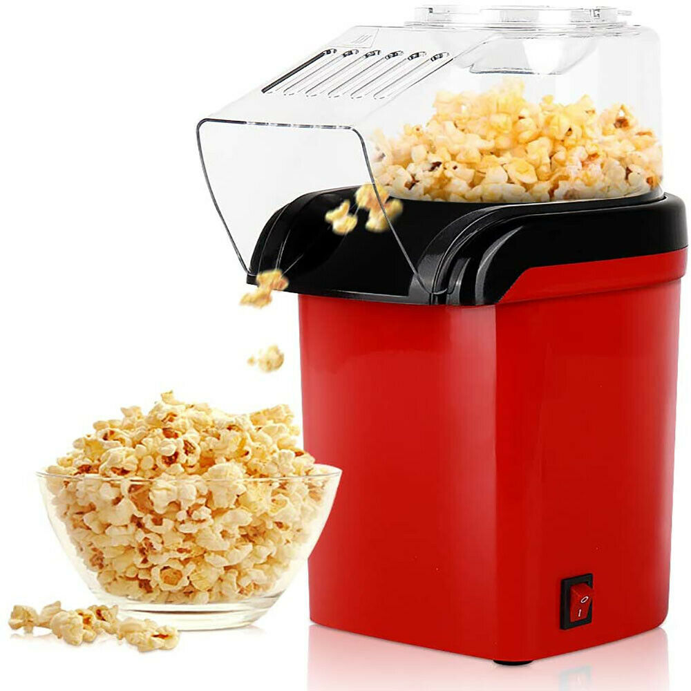 Home Party Electric Hot Air Popcorn Maker Machine No oil need Healthy Delicious