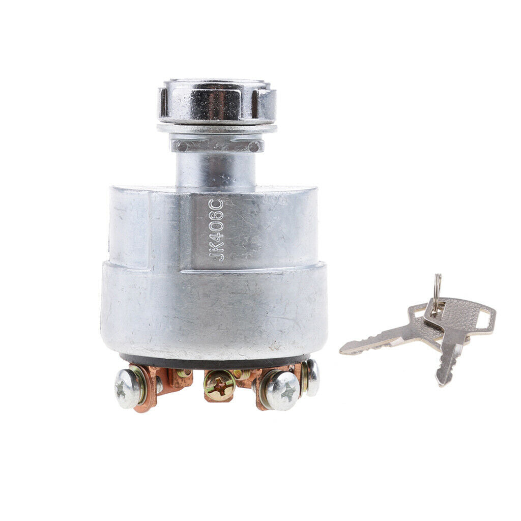 Universal Ignition Starter Cylinder Lock Switch Key for Farm Vehicle Tractor