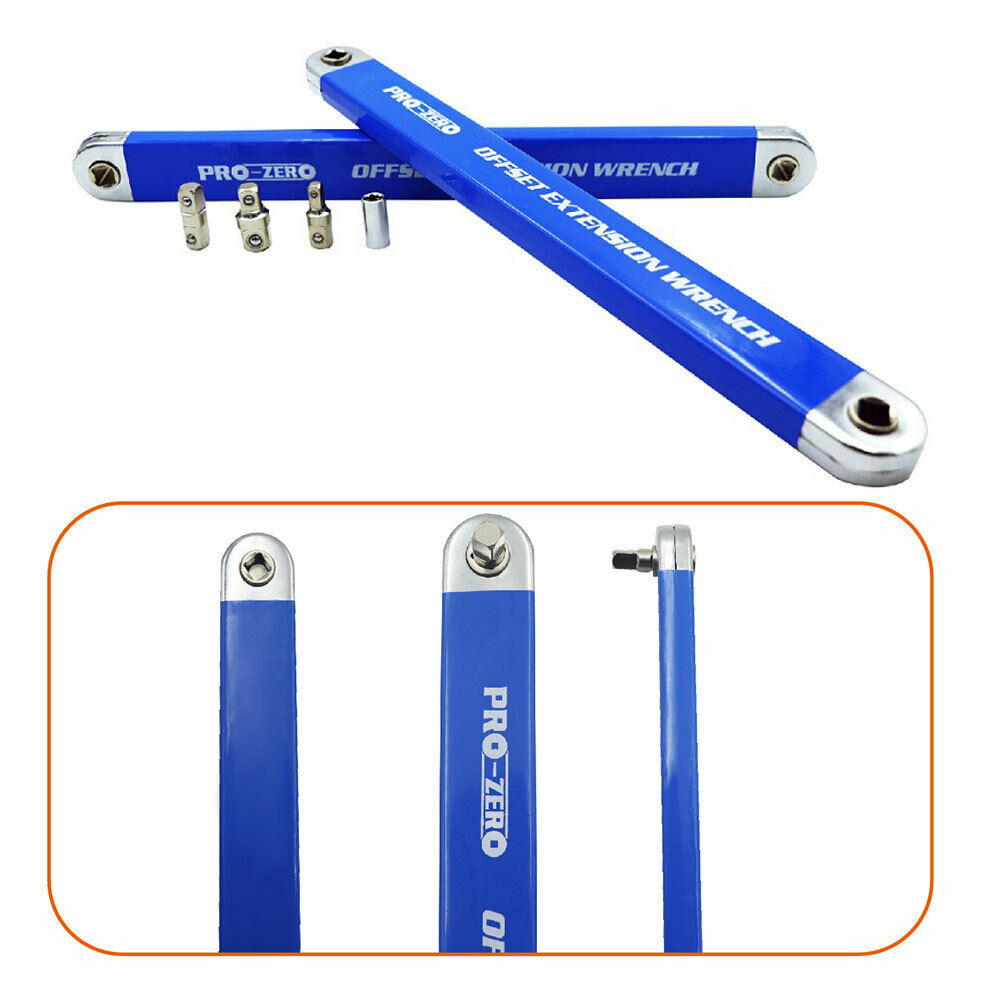 Offset Extension Wrench 3/8 inch Drive Wrench Extender Extension Bar Set @