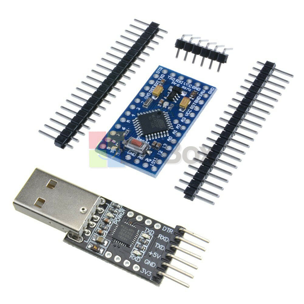 6pin USB 2.0 to UART TTL CP2102 Module + Pro Mini Atmega328 5V 16M For Arduino