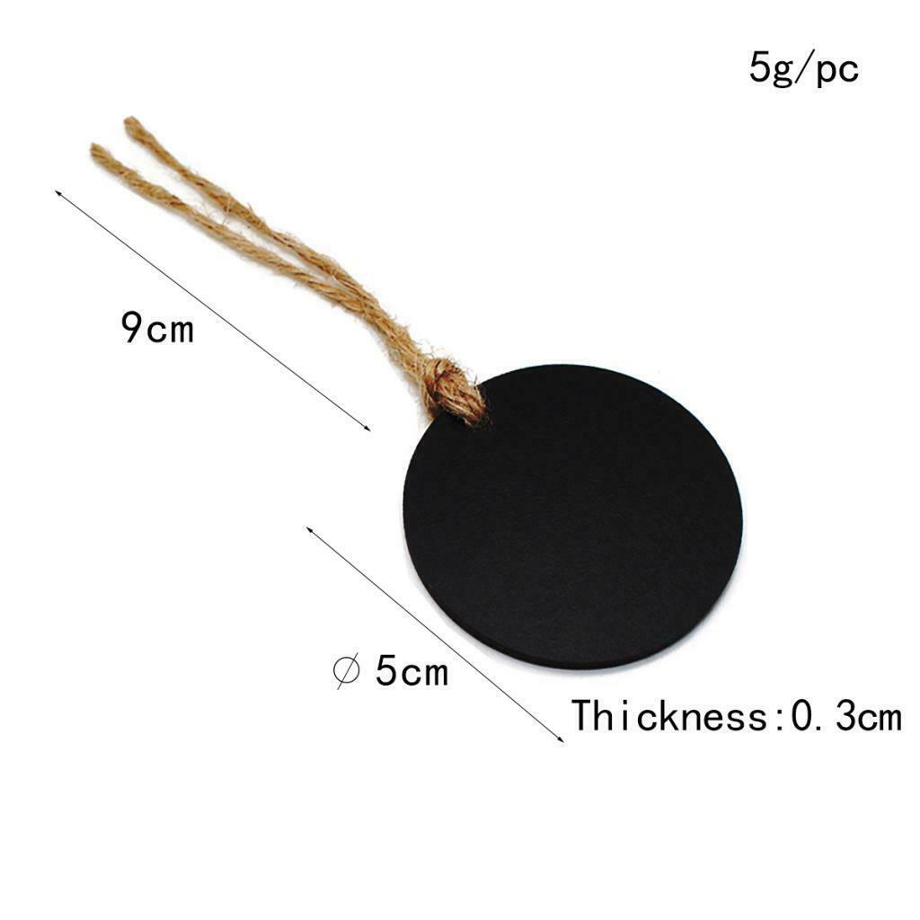 40pcs Mini Small Hanging Chalk Board Blackboard Memo Home Party Sign Packs