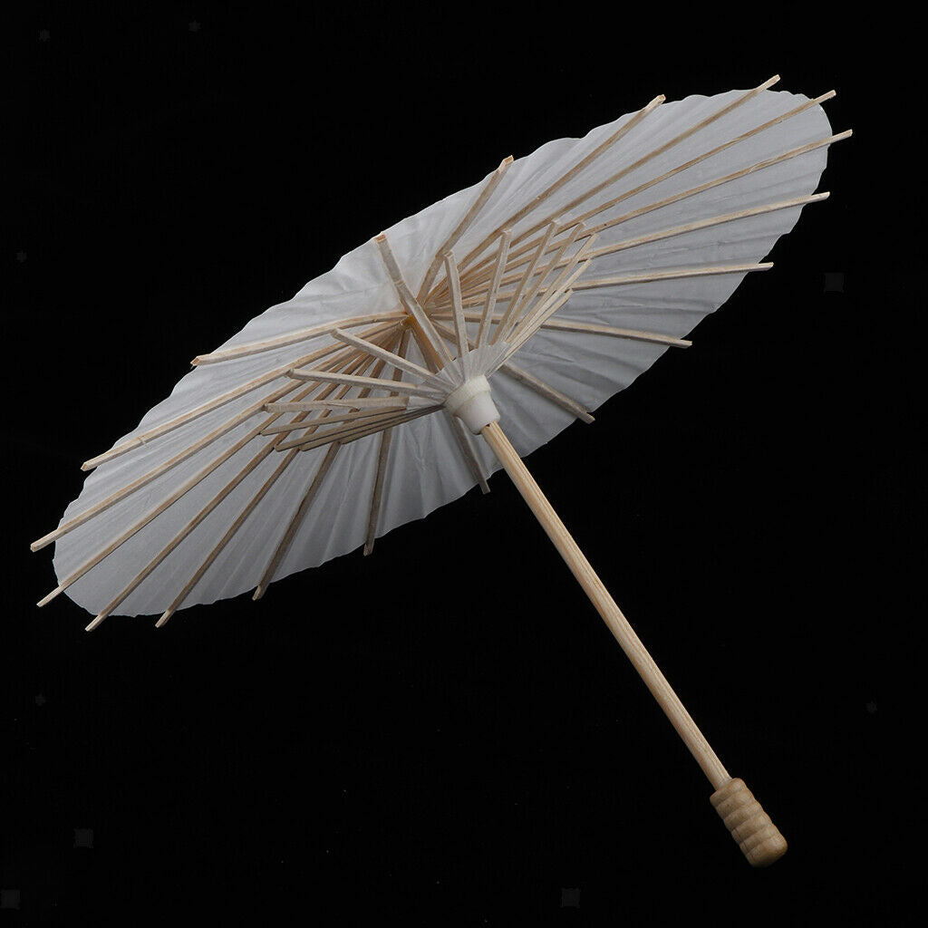 2Pcs Hand-painted Mini Umbrella Paper Parasol DIY Craft Umbrella Graffiti