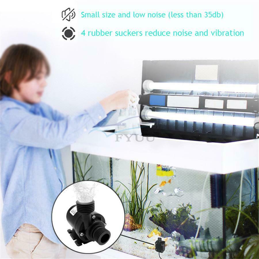80×77×49MM 800 L/H Solar Water Heater Brushless Motor Circulation DC Water Pump