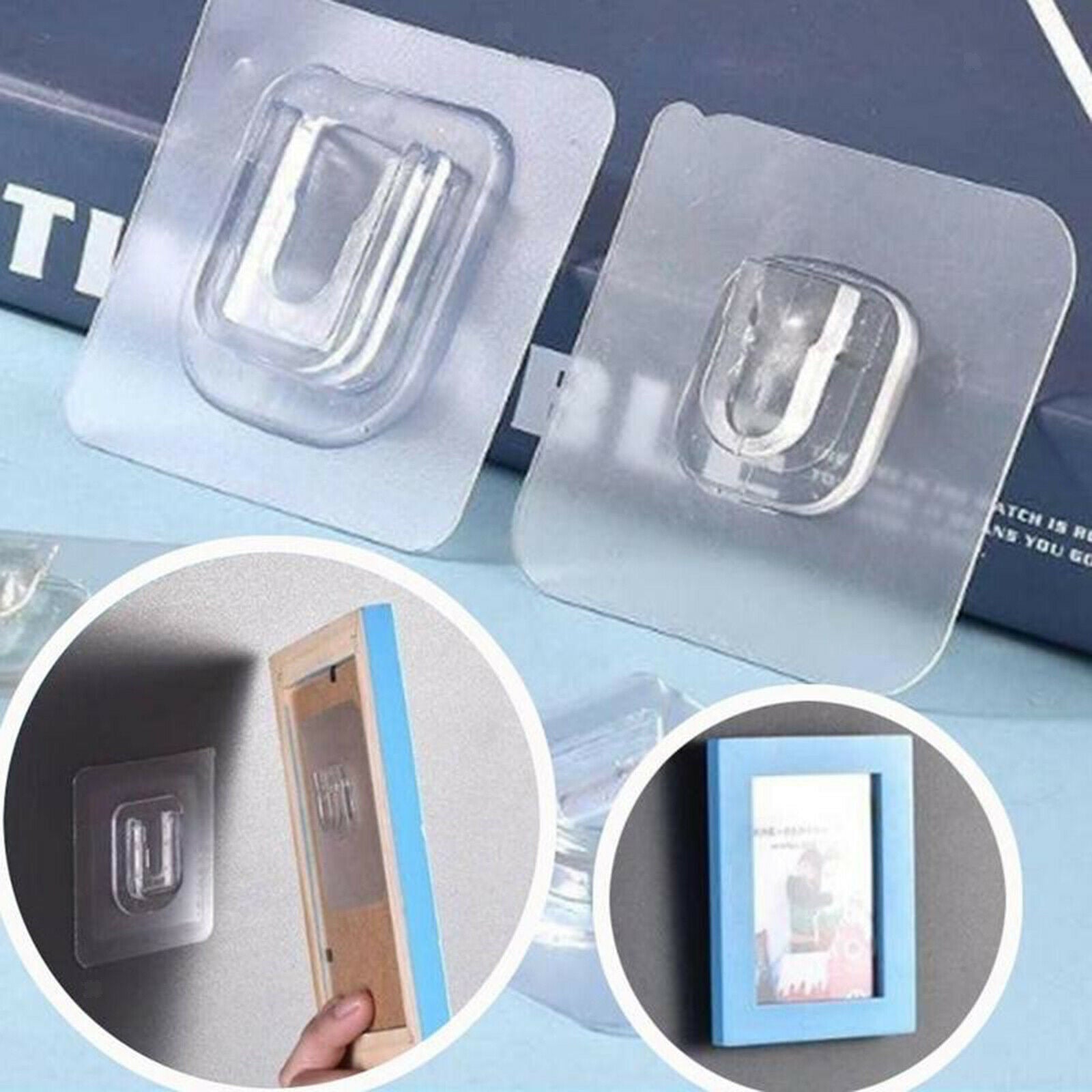 Waterproof Anti-slip PVC Double-sided Hooks No Traces for Bathroom Hooks
