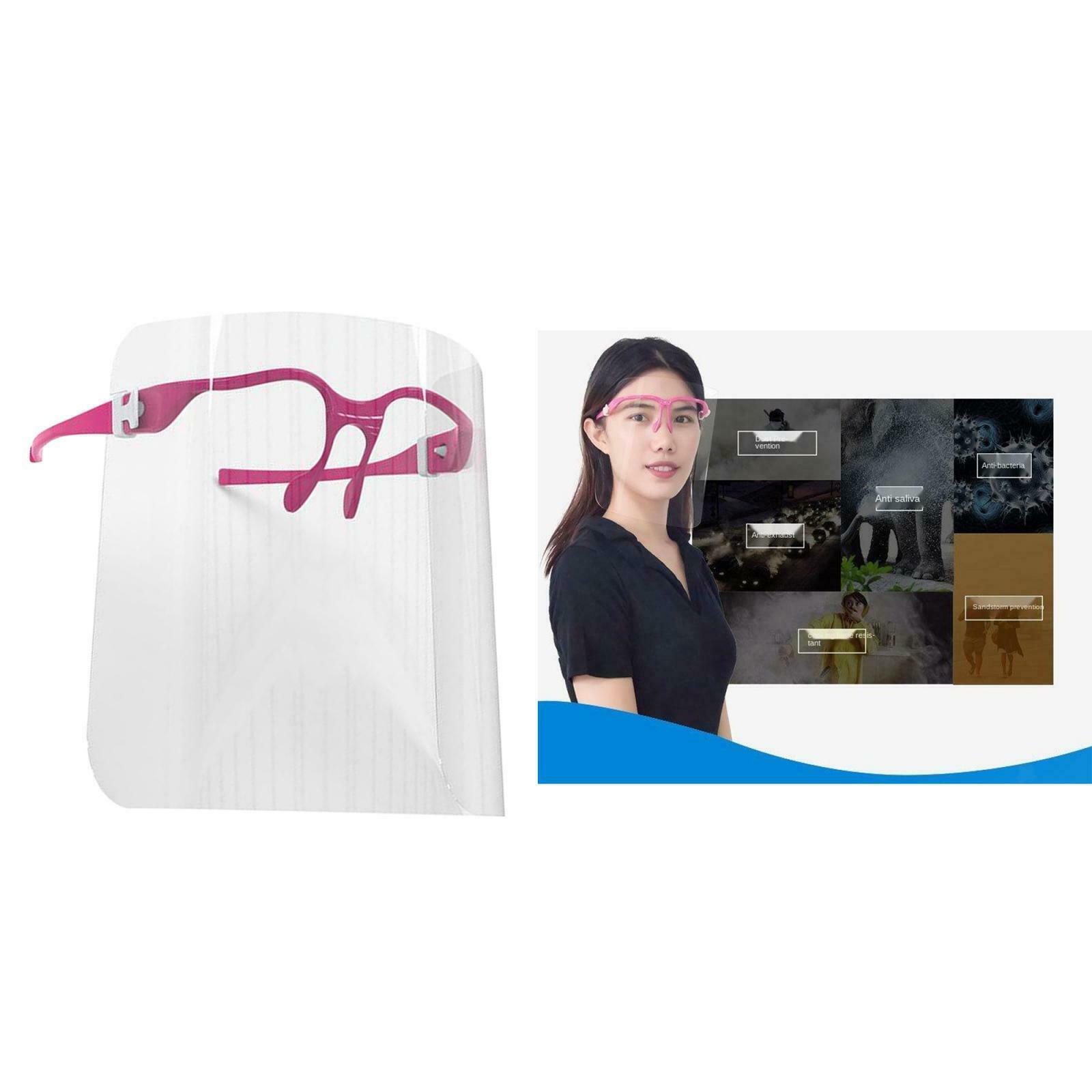2Pcs Full Face Shield Protection Reusable Visor Hat Anti-Fog Windproof