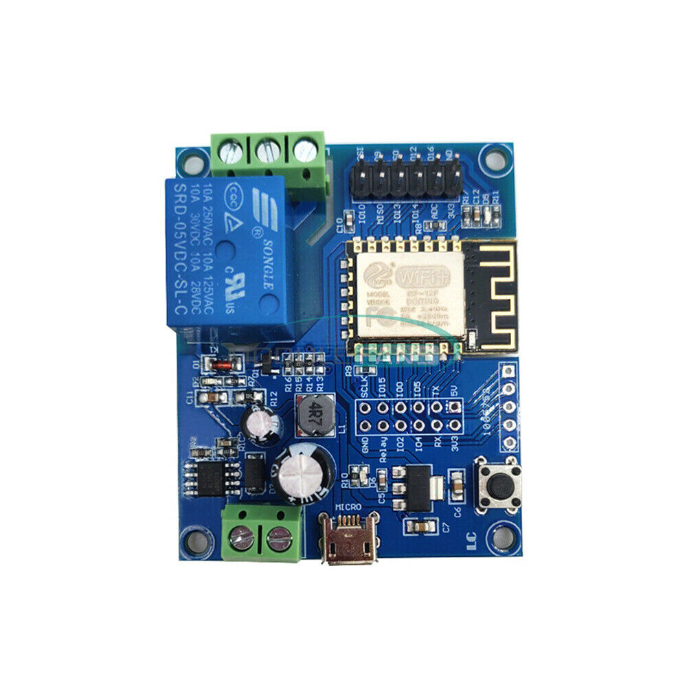 New DC5-80V Power Supply ESP8266 WIFI Relay Module ESP-12F Development Board