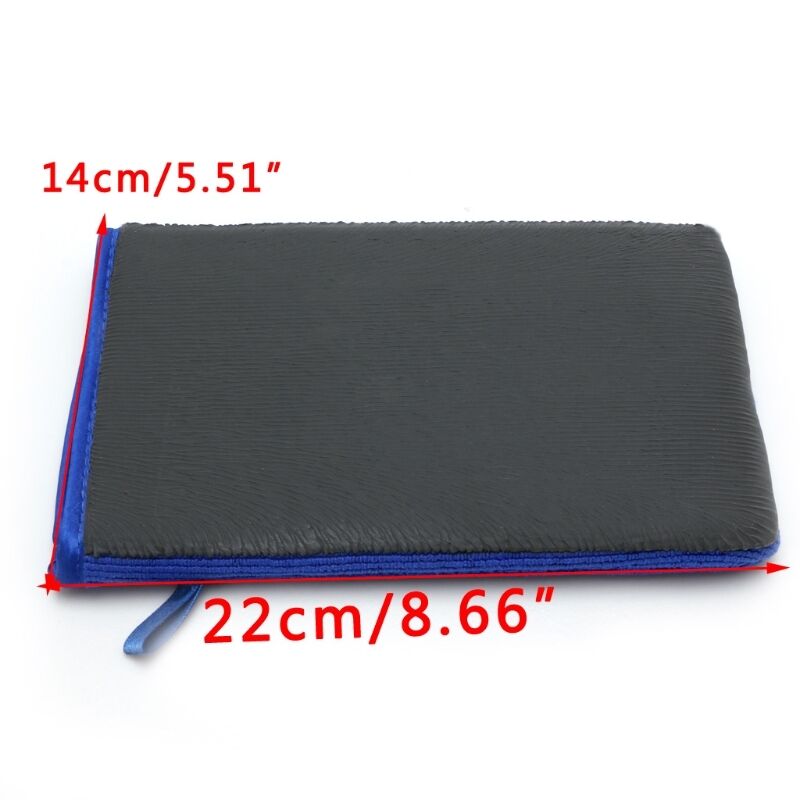 1x Car Detailing Wash Towel Clay Towel Microfiber Sponge Magic Clay Mitt Glove
