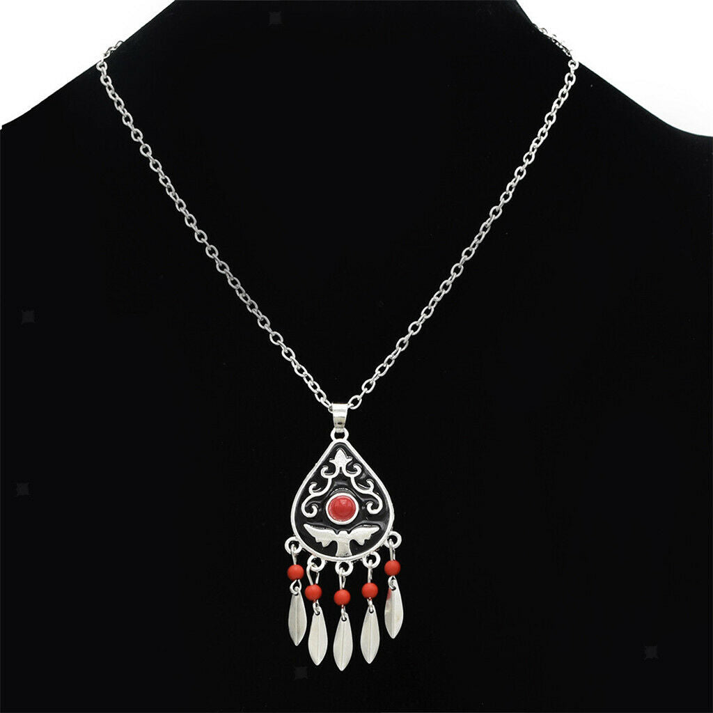 1 Set Bohemian Bead Tassel Necklace and Earring Sets Women Jewelry Set Type4