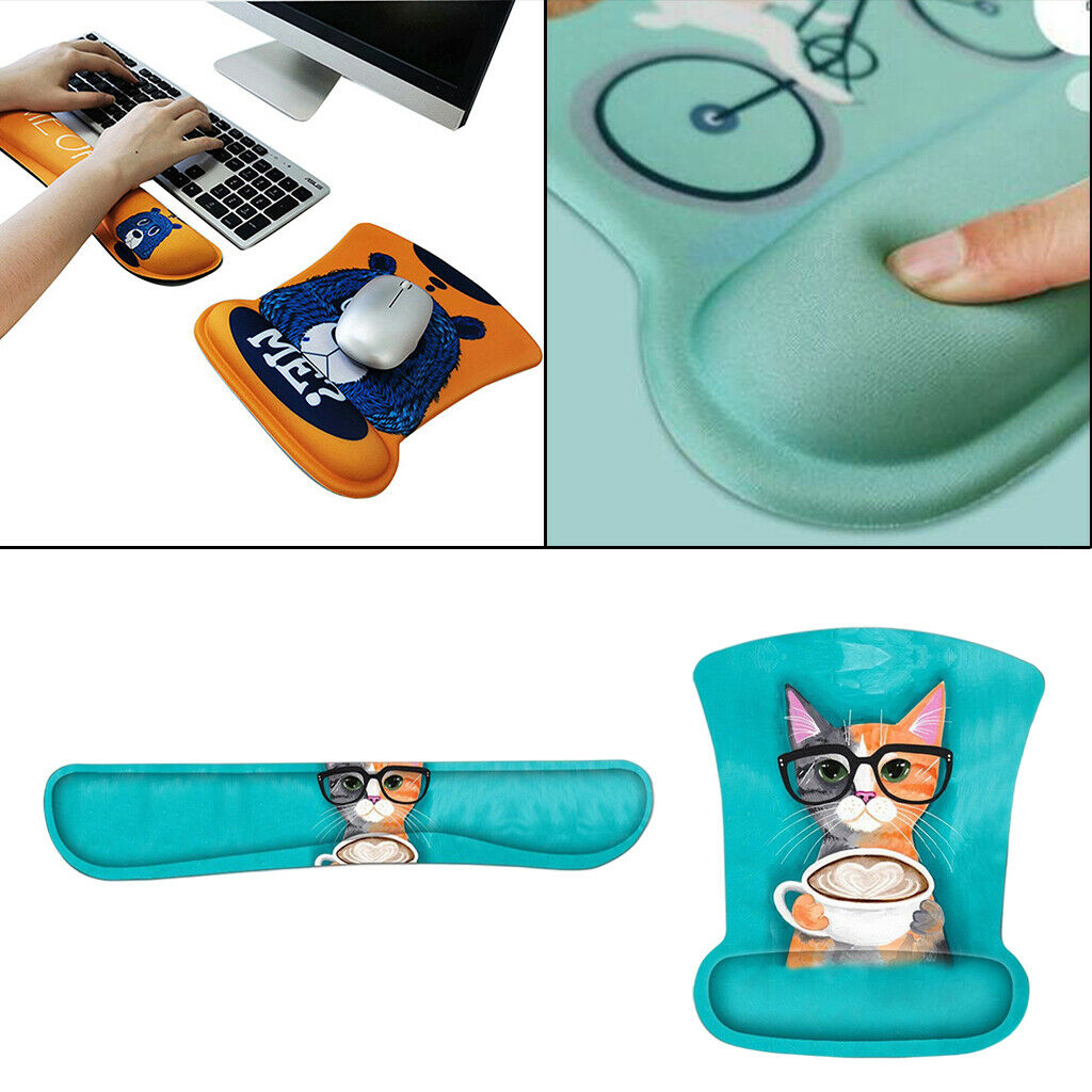 Mouse Mat Soft Memory Foam Computer Games Mouse Mice Pad For Computer Office