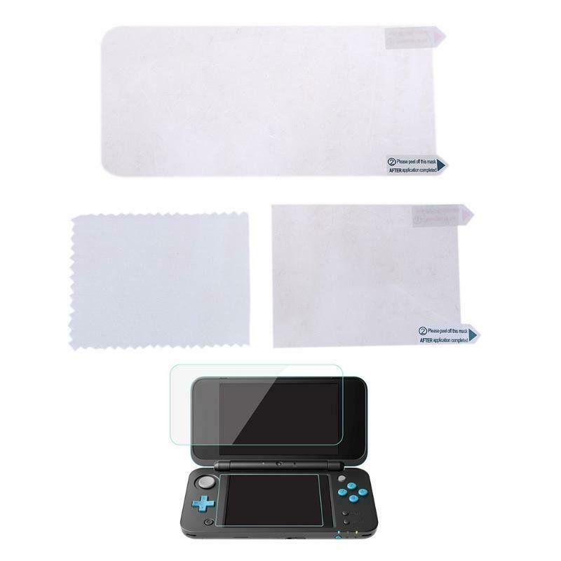 2in1 Top Bottom Ultra Clear Protective Film Surface Guard Cover for New 2DS XL