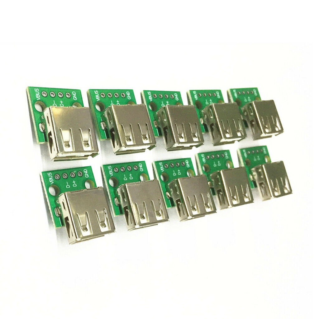 10 x micro 4 pin USB 2. 0 head for DIP connection with overcharge protection