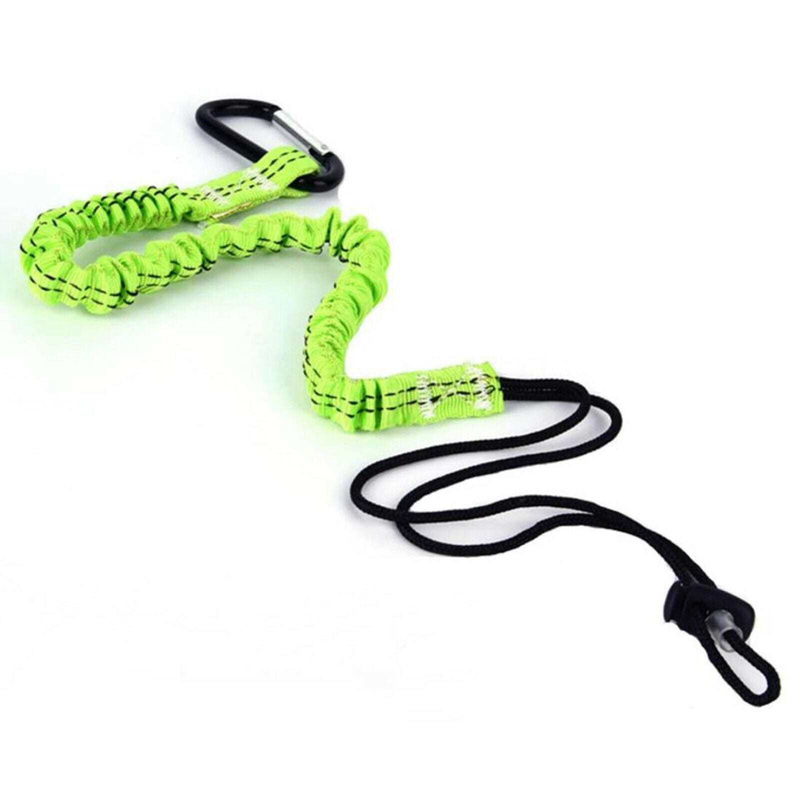 Single Carabiner Lanyard Safety Rope Cord Outdoor Climbing Hiking Caving