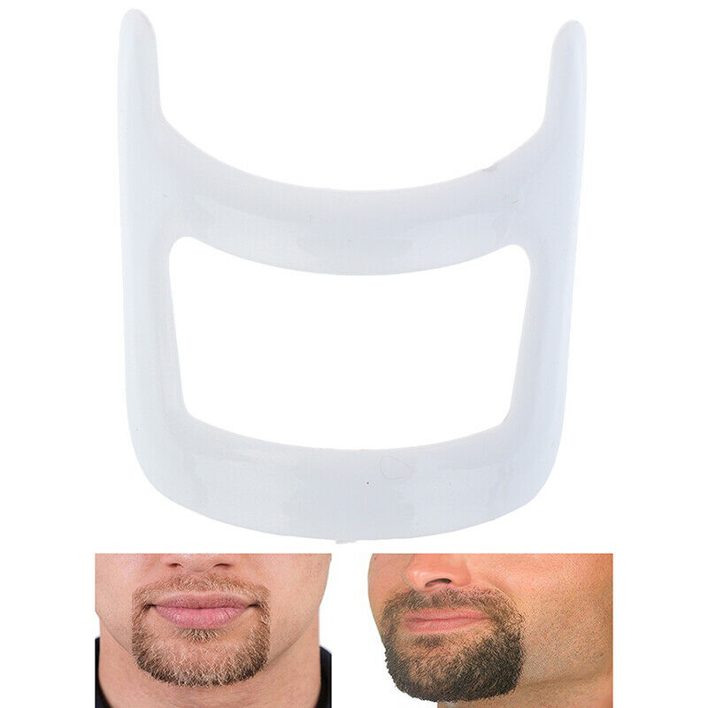 White Mustache Beard Salon Styling Tool Men Fashion Shave Shaping Templat.l8