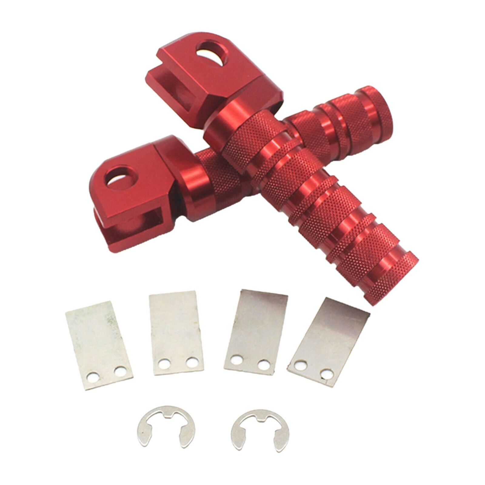 Front Pegs Pads Fit for Kawasaki Z800 Z650 Z900 Z1000 Z750 Z750R ER-6F Red