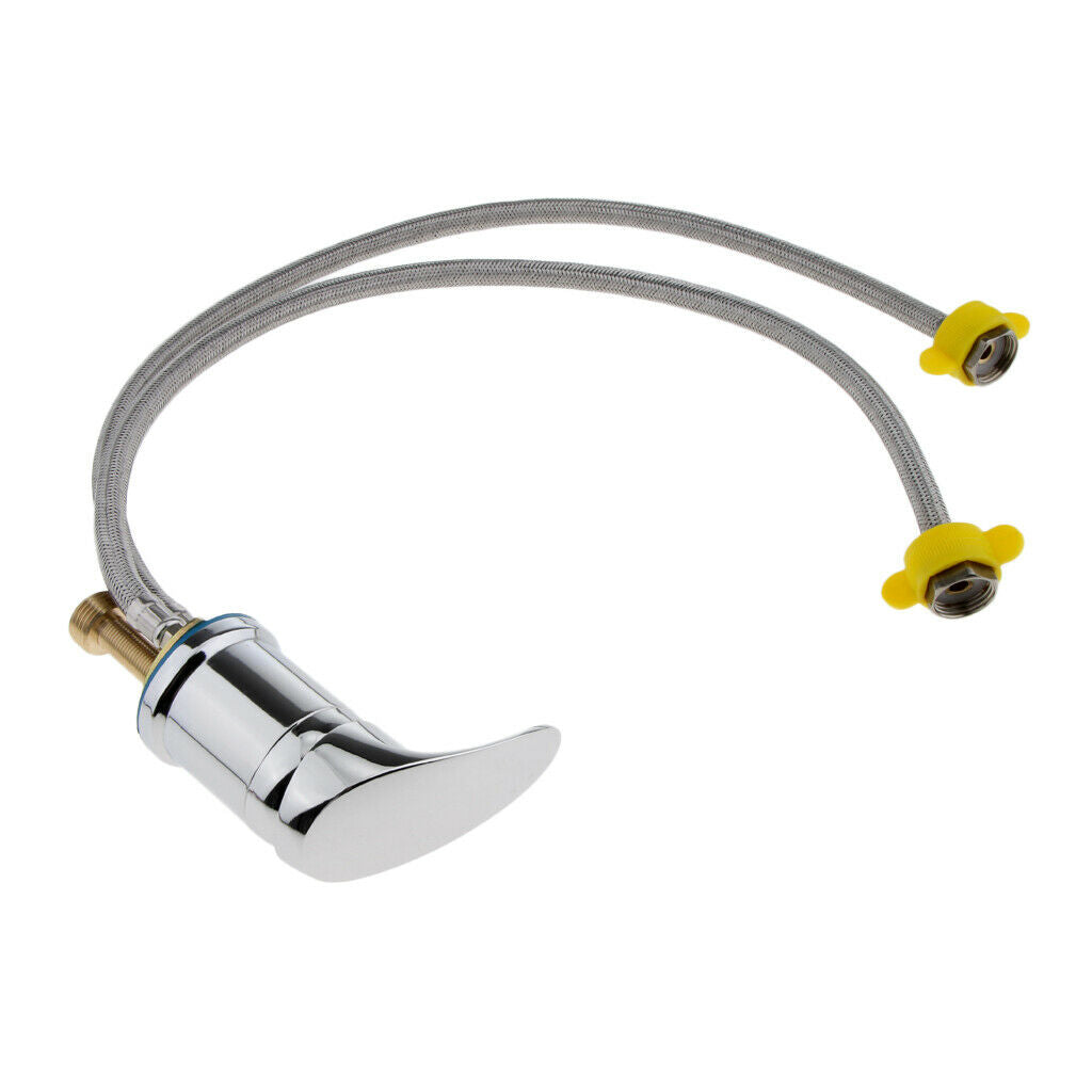 Hot Cold Faucet with Hose Replacement Part for Spa Beauty Salon Shampoo Bowl 60