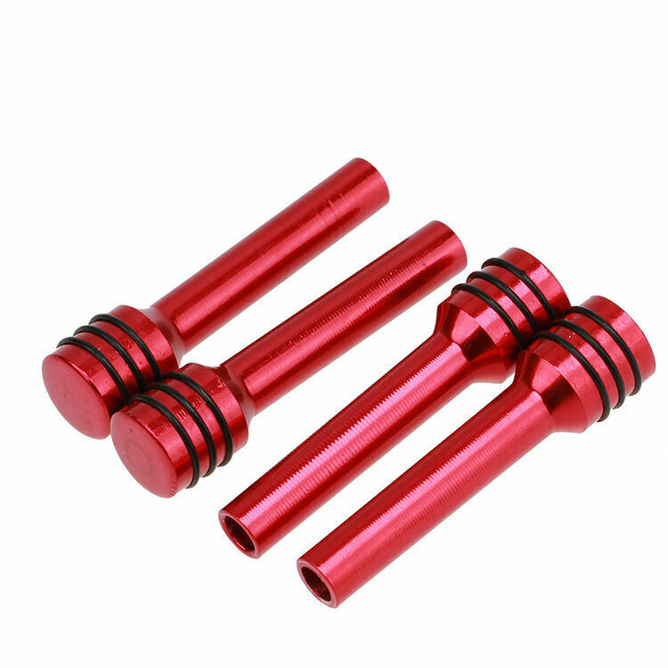 4Pcs 50mm Red Billet Aluminum Interior Door Lock Knobs Pins For Car Auto Hot Rod