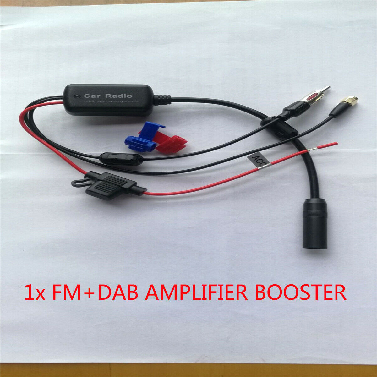 1PCS 12V-24V Car Truck Stereo Antenna FM + DAB Antenna Active Amplifier Enhancer