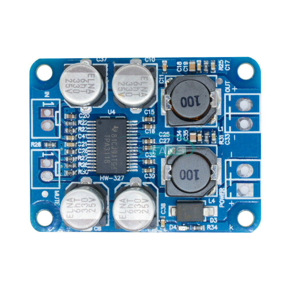 5PCS TPA3118 PBTL Mono Digital Amplifier Board 1X60W 24V POWER Replace TPA3110