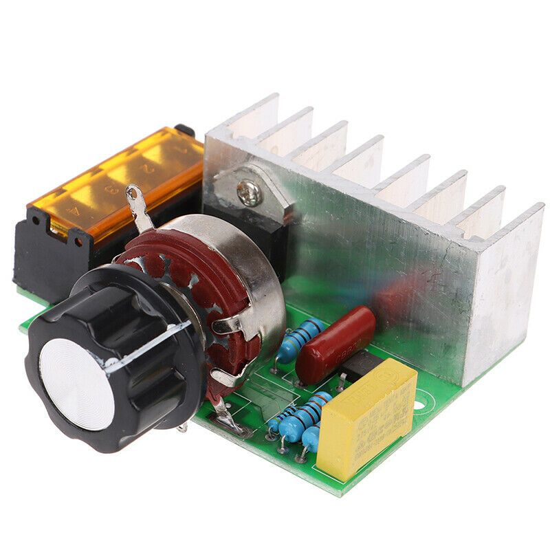 1Pc 4000W 220V AC SCR Electric Voltage Regulator Motor Speed Controller Dimm XC