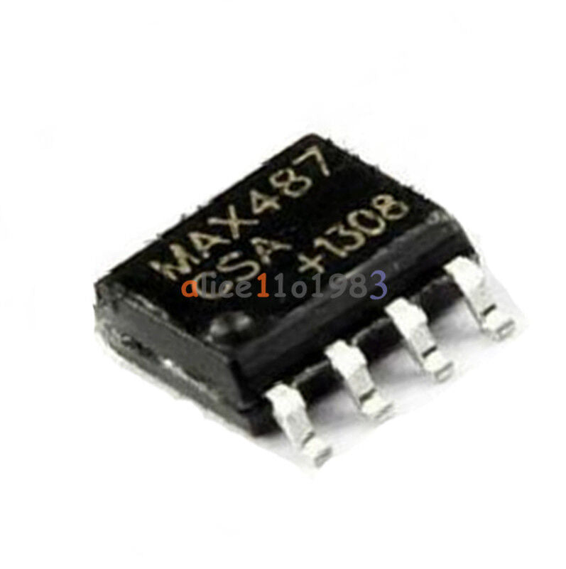 10PCS MAX487 MAX487CSA IC TXRX RS485/RS422 LOWPWR 8SOIC