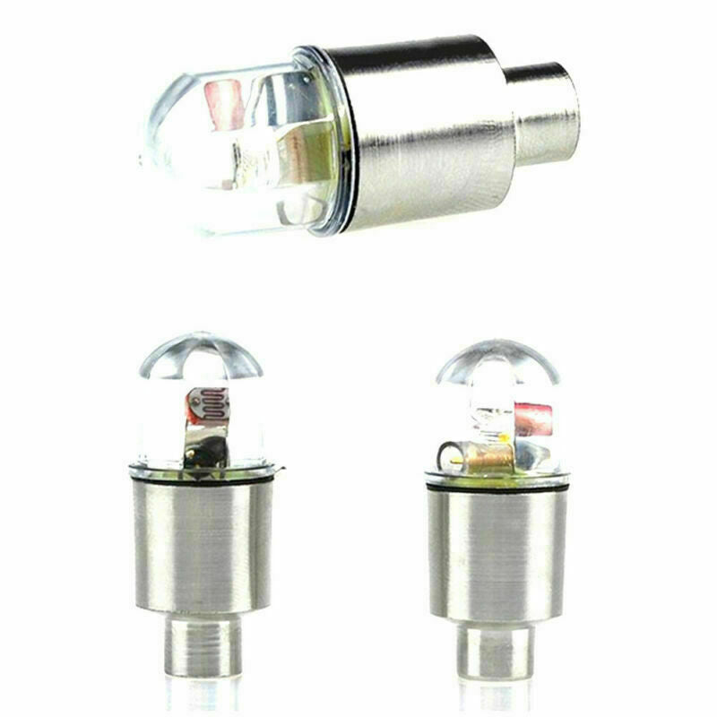 4pcs Car Auto Blue Wheel Tire Tyre Air Valve Stem LED Light Caps Cover Accessory