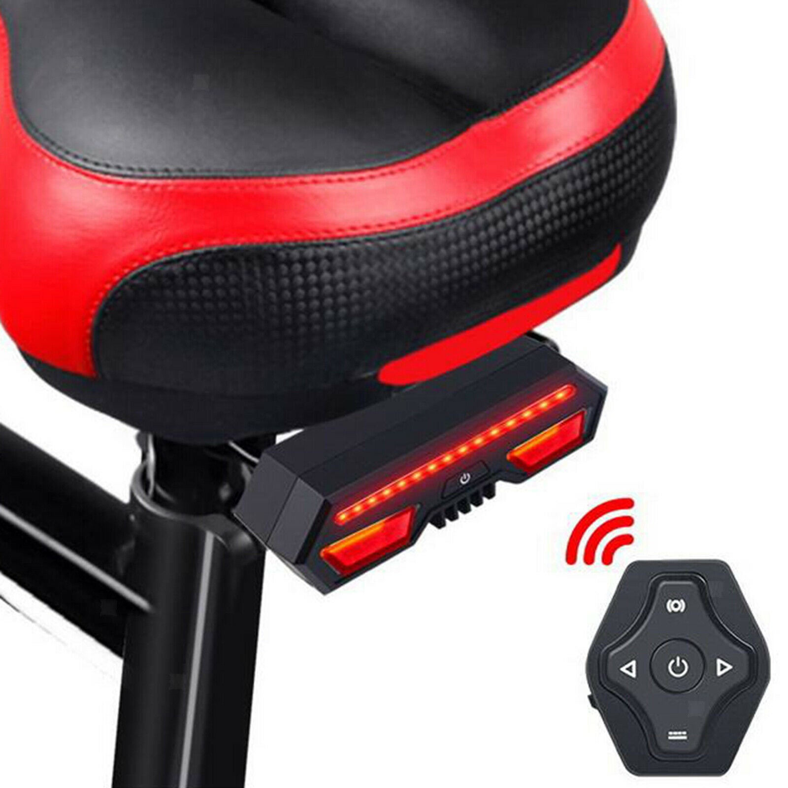 Bike Tail Light with Turn Remote Control Outdoor Safety Cycling Rear Lights